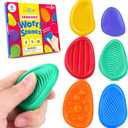 Fidget Toys Sensory Stone for Kids: 6 Pack Textured Soft Worry Stone for Autism Kids Calming - Fidget Stress Toys for Students Stress Relief - Small Prizes Fidget Toys