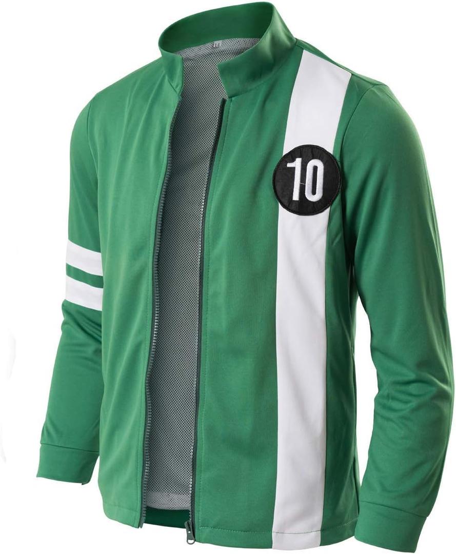 Kids Adult Tennyson Alien Swarm Ryan Kelly Green Synthetic Jacket T-Shirt (Medium)