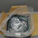 XLHOMO Bathroom Accessories Set, Green Bathroom Set, Dark Green Bathroom Accessory Set with Trash Can, Soap Dispenser, Soap Dish, Toothbrush Holder and Q-tip Holders