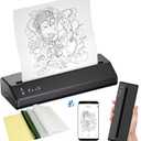 BIOMASER Tattoo Printer Wireless Tattoo Stencil Printer for Tattooing Tattoo Transfer Stencil Machine with 10pcs Transfer Paper, for Artists, Thermal Copier Compatible with Smartphone and Tablet