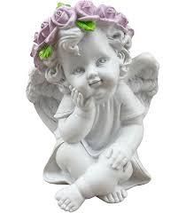 Juaugusep Cupid Angel Figurine, Valentine's Day, 6''