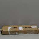 Curtain Rods for Windows 28 to 48 inch, Black Curtain Rod 2 Pack, 5/8" Diameter Metal Curtain Rod Set of 2 with Brackets, Splicing Adjustable Curtain Rod for Bedroom, Living Room, Kitchen, Black