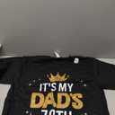 It's My Dad's 70th Birthday 70 Years Old Funny T-Shirt,  Large