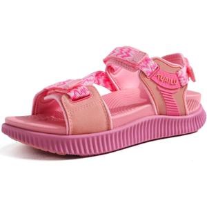 KuaiLu Womens Orthopedic Walking Sandals Arch Support Recovery Sport Outdoor Hiking Water Sandles Thick Athletic Cushion Comfortable Plantar Fasciitis Adjustable Sandals US6-12 (Pink)