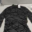 Zeagoo Womens Mesh Sheer Long Sleeve Top Mock Turtle Neck See Though Shirts Ruched Sexy Casual Going Out Blouses Medium