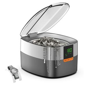 KECOOLKE Ultrasonic Jewelry Cleaning Machine, 750ml Sonic Cleaner with Digital Timer for Eyeglasses, RingsSilver Cleaner Solution for Gifts