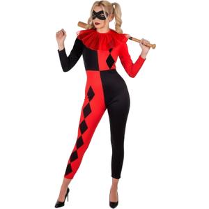 fun shack Harlequin Costume Woman, Jester Costume Womens, Clown Costumes Women, Halloween Costumes for Women (X-Small)