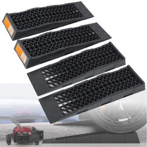 Low Profile Car Service Ramp, for Oil Changes & Maintenance, 4 Pack