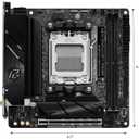 ASRock B650I Lightning WiFi AMD AM5 Mini-ITX Motherboard, Supports AMD Ryzen 9000/8000/7000 Series Processors, DDR5 7200+ (OC), PCIe 5.0 M.2, 2.5G LAN, WiFi 6E, 8+2+1 Power Phase