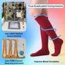 Soft Cotton Compression Socks for Women Men 20-30mmHg - Knee High Support for Circulation, Nurses, Pregnancy, Travel