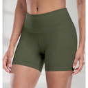 Yoga Shorts for Women – 5" High Waisted Tummy Control Workout Running Athletic Spandex Shorts Size L