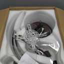 20" Flush Mount Ceiling Fan With Lights Enclosed 3CCT LED RGB, Mini