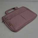 Leather Laptop Briefcase for Women 15.6 Inch Laptop Work Bag Waterproof Computer Bag for Women, Pink