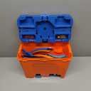 Hot Wheels Toy Car Track Builder Playset, Deluxe Stunt Box with 25 Component Parts & 1:64 Scale Vehicle 