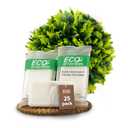 ECO amenities Bar Soap Bulk - 25 Pack, 1.0 oz Travel Size Soap Bars - Individually Wrapped For Hotels - Great for Vacation Rental and Airbnb Toiletries or Hygiene Kits Supplies (1 Ounce (Pack of 25))