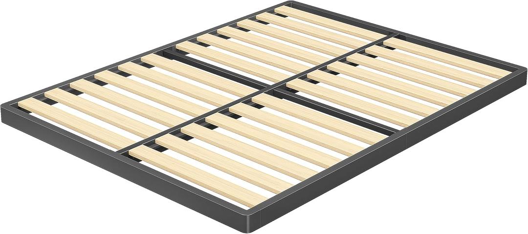 VIPSHOW 2 Inch King Sag-Proof Wooden Slats Box Spring with Round Corners