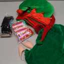 SOMSOC 7 Pack Kids Christmas Elf Costume Set Boys Velvet Elf Dress Up Santa's Helper Costume Xmas Festive Outfit, 11-13Y