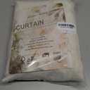 MYSKY HOME Linen Curtains for Living Room, Natural Semi Sheer Curtains & Drapes 84 inches Length 2 Panels Set Farmhouse Country Boho Style Back Tab Draperies for Sliding Glass Door, 50" Wide, Linen