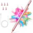 Stylus Pen for iPad 2018-2023 with Palm Rejection, Active Pencil for iPads 10th/9th/8th/7th/6th, for iPad Pro 11/12.9 inch, for iPad Air 5th/4th/3th Gen, for iPad mini 6th/5th Gen (Rose Gold)