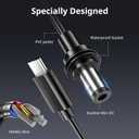 Accecraft 9.8FT/3M Starlink Mini Cable, 18AWG Waterproof USB C to DC Power Cable, Compatible with 100W+ PD Source, Durable Outdoor Cord for High Speed Connectivity