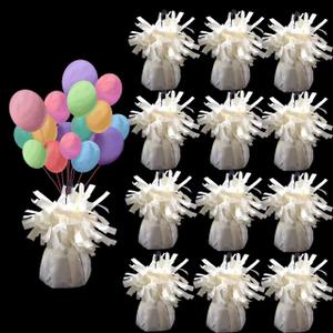balloon weights are perfect for parties, birthdays, weddings. Each pack includes 12PCS durable weights that easily decorate balloons and elevate any celebration.(White100g)
