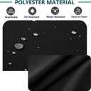FLYMEI Patio Cushion Covers 25x27x5 Waterproof Outdoor Cushion Cover Replacement 4Packs Outdoor Seat Cushion Slipcover for Rattan Chair Sofa, Black