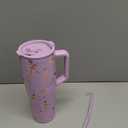 Ballet Gifts for Women Girls - 40oz Ballet Tumbler with Handle and Straws, Leak-proof, Stainless Steel Insulated Travel Mugs, Dance Themed Cups, Birthday Christmas Gifts for Dance Lover Dancer (1 pc)