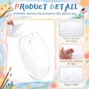 Geetery Large Paint Palette 24 x 17 Inch Acrylic Clear Painting Palette with Thumb Hole Non-Stick Art Pallet for Watercolor Oil Painting