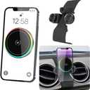 Car Magnetic Phone Mount for Ford Mustang 2015 2016 2017 2018 2019 2020 2021 2022 2023 Auto Interior Accessories Best Cellphone Holder Fast 15W Wireless Charger Cell Phones Charging Stand