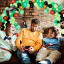 Pixel Balloon Arch Garland Kit - Miner Birthday Decorations Banner Black Green Brown Game Controller Mylar Balloons Miner Balloon Arch kit Pixel Game Birthday Party Decorations for Boys