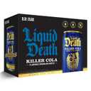 Liquid Death Soda-Flavored Sparkling Water - Killer Cola, Less Sugar*, Huge Flavor, No Caffeine, No Artificial Sweeteners, 12 Fl Oz (Pack of 12)