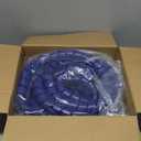 Pangda 25Ft Spiral Wrap Hose Cable Protector 3/4 Inch Heavy Duty Hydraulic Hose Wrap Protector Sleeve, Blue Abrasion Resistant Spiral Tubing for Hydraulic Hoses, Electrical Wires, Automotive