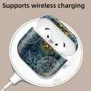 Compatible with AirPod 4th Generation 2024 Case, Shockproof Anti-Drop Protective Cover, Cute Case for Women Men with Keychain(Machinery)