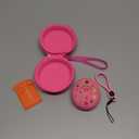JCHPINE Hard Carrying Case and Silicone Cover Compatible with Tamagotchi Pix Interactive Virtual Pet Game Machine, Screen Film Protector for Tamagotchi Pix Accessories (Pink)