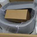Open-Top Self Cleaning Litter Box, Automatic Cat Litter Box with APP Control, Dual Safety Sensors, Includes Trash Bags, Grey-White