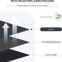 POIUGOYA Slim Wallet for Women,RFID Blocking Bifold Credit Card Holder with Zipper Coin Pocket,ID Window,Keychain