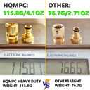 HQMPC Garden Hose Quick Connect Solid Brass Quick Connector Garden Hose Fitting Water Hose Connectors 3/4 inch GHT (2SETS)