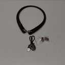 Retractable Neckband Bluetooth Headphones, 20H Playtime Comfort-Fit Wireless Earbuds with Auto-Reel, CVC 8.0 Noise Cancellation for Hands-Free Calls, Blue & Black