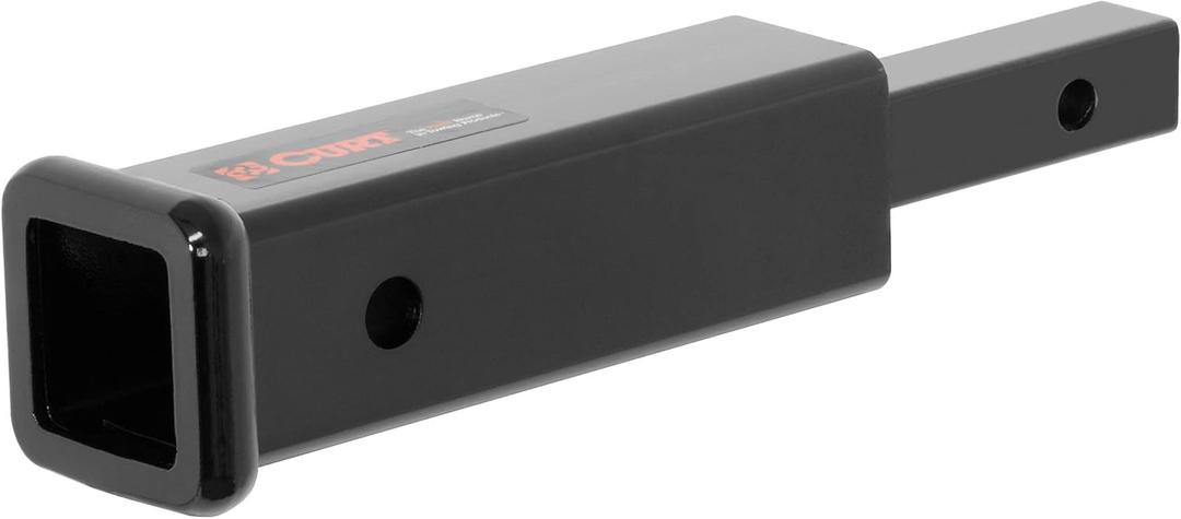 CURT 45790 Trailer Hitch Receiver Adapter, 1-1/4-Inch to 2-Inch, 10-Inch Extension, 350 lbs.