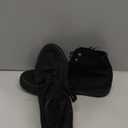 Obtaom Womens/Mens high top Canvas Shoes Play mid Calf Fashion Sneaker Casual lace up hi top Washed Canvas Shoes (8 Women/6.5 Men, Black/Black)