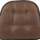 Klear Vu Omega Non-Slip Chair Cushions, Assembled in USA, U-Shaped Skid-Proof Seat Pads for Dining Room, Kitchen, Office, 15"x16", 8 Pack, Solid Chestnut