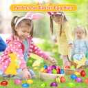 SpringFlower 2.3 Unfilled Easter Eggs, 60 pcs Colorful Egg Plus 1 Golden Egg, Empty Plastic Eggs Fillable with Candy, Treats, Presents for Toy Basket,Easter Decorations, Toy Egg Basket,Boys & Girls