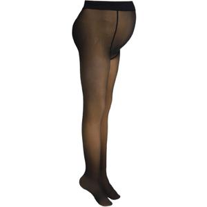 Bonuci Maternity Pantyhose Pregnancy Fleece Lined Tight Women Stretchy Opaque High Waist Legging One size
