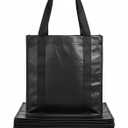 medium black tote bags, 3 Pack