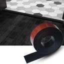 Floor/Door Flat Transition Strip & Self Adhesive Floor Vinyl Floor Edge Trim Laminate Floor Gap Covering Joining Strip, 5cm, 3.28Ft