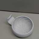 Grandslam Shaving Bowl with Ridges, Shaving Mug with Brush Stand, Shaving Soap Bowl for Shaving Cream and Soap, Durable & Holds Heat Longer, Rich & Thick Lather, Great for Traveling and Use at Home (White)