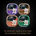 Cesar Classic Loaf in Sauce Adult Wet Dog Food with Duck, Oven Roasted Chicken, Grilled Chicken, and Turkey Recipes, 3.5 oz. Easy Peel Trays, Variety Pack (24 Count, Pack of 1) (EXP 09/30/27)