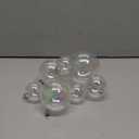 Shappy 50 Pcs Christmas Iridescent Ornaments Halloween, Transparent DIY Shatterproof Hanging Rainbow Ball Christmas Ornament 5 Different Sizes for Party, Wedding, Home Decor (Clear)