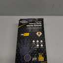 TitanFlex Heavy Duty Black Nitrile Gloves, Raised Diamond Texture, Latex Free, Powder Free Disposable Gloves (8Mil/6Mil) (XL (Pack of 100))