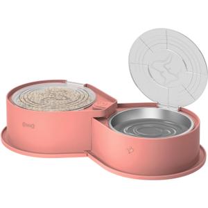 Newget Stainless Steel Dog Bowl Set with Lids, 304 Metal Dual Food & Water Bowls for Dogs & Cats, Large Capacity Pet Feeder with Cover Keeps Food Fresh, Anti-Skid Dog Dish for Small/Medium/Large Pets